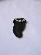 Spilla ricamata - Cornicello