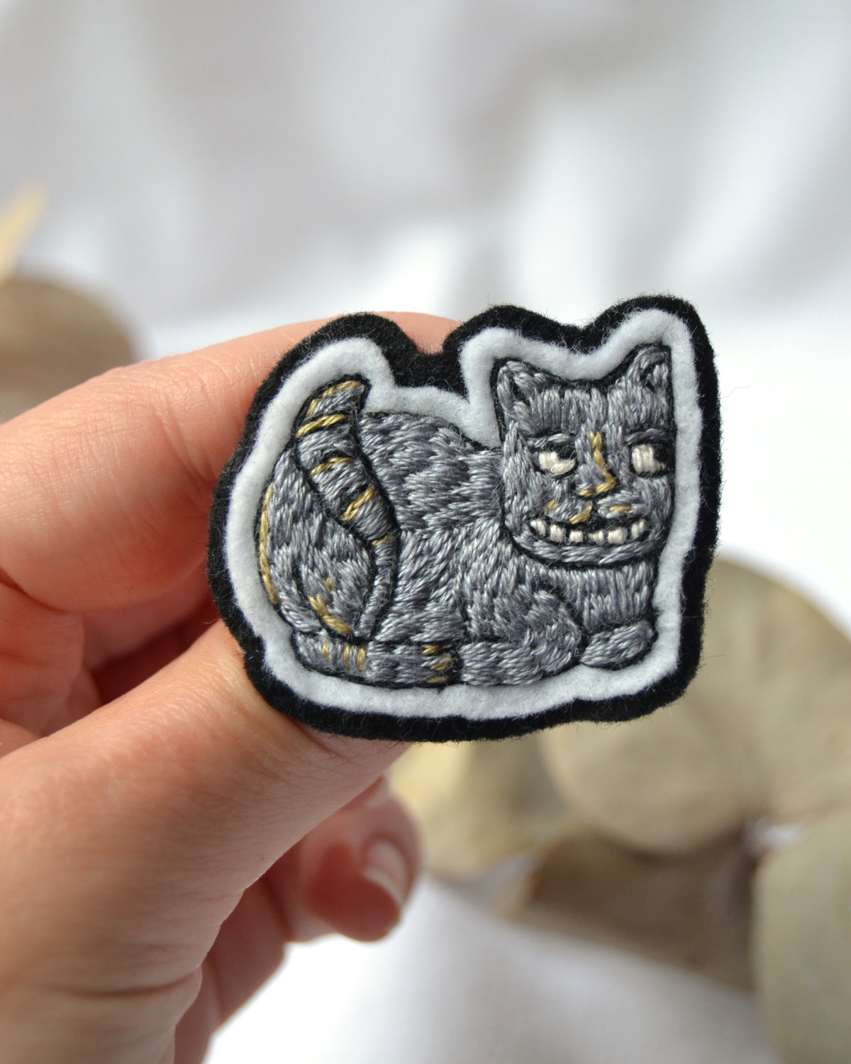 Spille Ricamate - Gatto Sornione